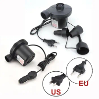 12V 220V Electric AirPump Inflatable car Pump Compressor For Mattress Swimming Pool Air Filling Inflator Blower Nozzle B4