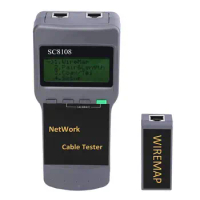 Portable Network LAN Length Cable Tester Meter Digital Network LAN Phone Cable Tester &amp; Meter With LCD Display 5E 6E CAT5 RJ45