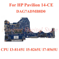 For HP Pavilion 14-CE Laptop motherboard DAG7ADMB8D0 with CPU I3-8145U I5-8265U I7-8565U 100% Tested Fully Work