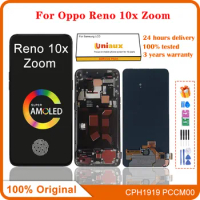 Original AMOLED Screen For Oppo Reno 10x Zoom LCD Display Digitizer With Frame Replacement
