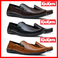 SEPATU PANTOPEL PRIA KICKERS SLIP ON KULIT ASLI / SEPATU KERJA KANTOR COWOK / SEPATU PANTOPEL FORMAL