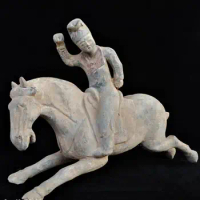 Antique Han Dynasty pottery horse statue,Galloping General,carved culpture crafts,Decoration,Collection&amp;Adornment,Free shipping