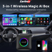 Carlinkit TBOX-LED CarPlay AI Box Android 13.0 QCM6125 8-Core CarlinKit Android Auto Wireless CarPlay Adapter GPS For Netflix