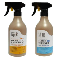 【Hinoki Life 清檜】天然防蟑螂螞蟻噴劑500ml買就送(檜木柑橘地板清潔劑500ml 環衛藥防蟲字第108102101號)