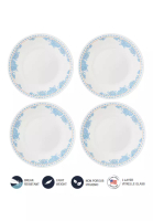 Corelle Corelle 4 Pcs Vitrelle Tempered Glass Soup Plate - Hydrangea