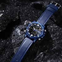 手錶 電子錶 運動錶 機械錶 防水手錶 新款雙機芯電子表 學生多功能手表 男夜光防水運動潮流雙顯石英表交換禮物