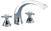 【 麗室衛浴】浴缸三孔古典龍頭 F-310 針對大流量給水專用 採用6分口徑進水零件