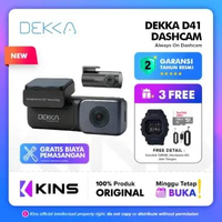 DEKKA DK41 Dashcam Mobil 4K Kamera Depan Belakang ADAS Wifi 5 GHz GPS Always On