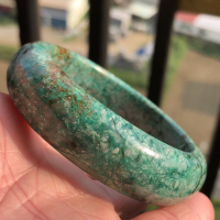 圈口58.5~【GR 010】天然.鳳凰松~鳳凰綠松 鳳凰石 手鐲,四大礦主!綠松石「古風糖心飾藝珠寶」出品,不議價!