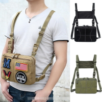 軍迷戰術快脫胸包便攜戰術包 機動胸包 Molle配件包 前置手機錢包