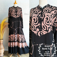 Gamis Batik Rayon Twill Premium Katun