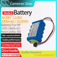 CameronSino Battery for HP M3516A fits Kenz Cardico 10TH-1800A-W1 302 Philips Medical Replacement battery 2000mAh/24.00Wh 12.00V
