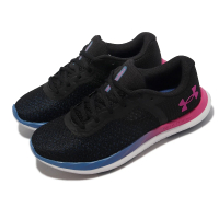 【UNDER ARMOUR】Under Armour 慢跑鞋 Charged Breeze 黑 桃紅 藍 UA 女鞋(3025130002)