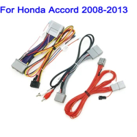 Car 16pin Wiring Harness Adapter Decoder Android Radio Power Cable For Honda Accord 2008-2013 car Radio Wiring Harness