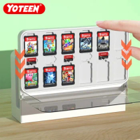 Yoteen Game Card Storage Box for Nintendo Switch OLED Dock Case Dust Cover Games Cards Show Case