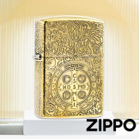 【Zippo】康斯坦丁-雙面十字-加厚版-全金防風打火機(美國防風打火機)
