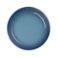 【Le Creuset】瓷器圓盤 27cm(水手藍-無盒)
