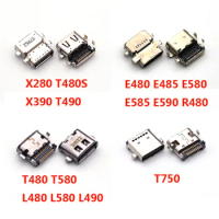 5pcs For Lenovo ThinkPad T480 T580 L480 L580 L490 X280 T480S X390 T490 T750 Type-c USB 3.1 Charging port socket connector jack