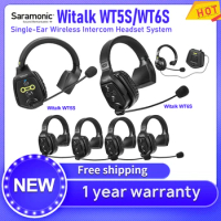 Saramonic Witalk WT5S WT6S Full Duplex 5-person Headset Communication System Wireless Marine Boat Intercom Headsets Microphone