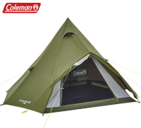 《台南悠活運動家》Coleman CM-38140 橄欖山印地安帳 3-4人露營帳篷 遮陽帳 只需一根營柱 一人可搭