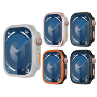 【航空合金】耐衝擊 Apple Watch Series 9/8/7 45mm 二合一雙料殼邊框保護殼