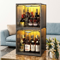 酒架紅酒置物架家用桌面放威士忌洋酒瓶存儲柜小型白酒展示收納柜