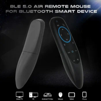 G10BTS Bluetooth 5.0 Remote Control 2.4G Wireless Air Mouse with IR Learning Gyroscope Function for Android 11 10 9 TV Box