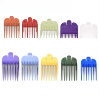 10PCS 1.5mm-25mm Hair Clipper Limit Comb Guide Attachment Set with Storage Tray Hair Clipper Shaver Haircut Accessories