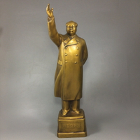 毛主席揮手銅像純銅全身揮手站像時尚雕塑禮品毛澤東客廳鎮宅擺件