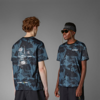 adidas 愛迪達 短袖上衣 男 訓練 慢跑 國家地理頻道 亞規 NG U A.R AOP T 藍 JD5959