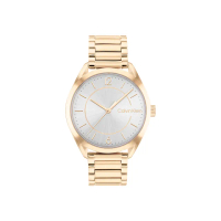 【Calvin Klein 凱文克萊】CK 時尚極簡女錶 銀色面 不鏽鋼錶帶(25200191)