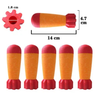 3Pcs Foam Mega-Missile Refill Pack Toy Accessories Compatible for Nerf N-Strike Elite Series Foam Refill Toy Missile