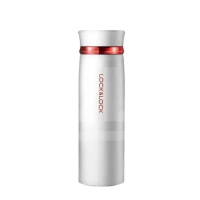 Lock n Lock - Feather Light Ring Vacuum Tumbler 450ml - Termos - White(RingRed)-TERLARIS!!!!!!!!!!!!