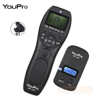 YouPro MC-292 S1 Wireless Timer Remote Control Shutter Release for Sony A900 A850 A700 A580 A550 A950 A99 A77 A57 A55 A35 A33