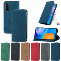 Folio Flip Leather Protective Phone Shell For Huawei P Smart 2021 P20 P30 P40 Nova 5 Honor 20 Lite Pro Magnetic Wallet Case