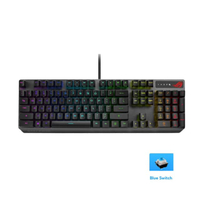 คีย์บอร์ดเกมมิ่งแบบมีสาย รุ่น ROG Strix Scope RX RGB (Blue Switch) สีดำ