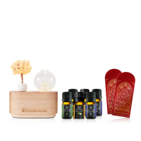 【Bonnie House 植享家】3688福袋組(茶樹5ml*2+佛手柑5ml*2+薰衣草5ml*2+金韻無線賞香儀+紅包袋2入)