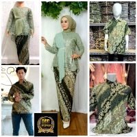 M.R.OLSHOP Kebaya Sarimbit Keluarga Ibu dan Anak Kemeja Batik Kebaya Pesta Keluarga Kebaya Modern Se