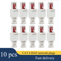 10 x Network Connectors Tool-Free RJ45 CAT6 LAN UTP Cable Plug Without Tools Cat5 Cat7 Installation Cable Patch Cable CNIM Hot