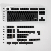 Bob Keycaps Black for Mechanical Keyboard PBT Dye Sublimation Cherry Height GK61 Anne Pro 2