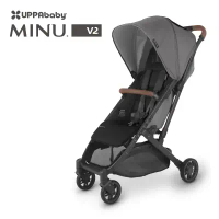 UPPABaby MINU V2 魅力都會時尚推車(多色可選)-森林綠 銀框/深咖牛皮