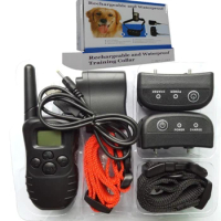 Hi98 For 2 dogs H-i98 100LV Dog Bark Shock Training Collar LCD Remote Vibra Pet Trainer Upgraded from 998DR Anti Bark Collar