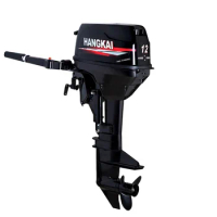 New Water Cooled HANGKAI 12HP 2 Stroke Gasoline Outboard Engine For Fishing Boat