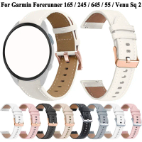 สายนาฬิกา 18 มม. และ 20 มม. เข้ากันได้กับ Garmin Forerunner 165, 645, 245, 55, สายรัดข้อมือสำหรับ Ve