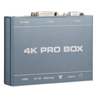 4K DVI Video Capture Card Audio Video HDMI Game Capture DVI HDMI VGA to USB3.0 Full HD Video Capture Device 1080P 60Hz HDMI Loop