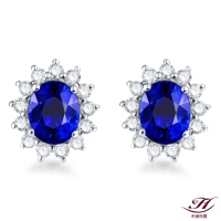 【禾美珠寶】天然皇家藍藍寶石耳環YS550(18K金)
