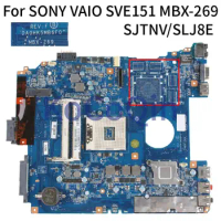 DA0HK5MB6F0 For SONY VAIO SVE15 SVE151 MBX-269 Notebook Mainboard A1876097A A1892857A A1883850A SJTNV SLJ8E Laptop Motherboard