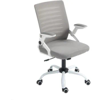 Panana Mesh Back Chair Ergonomic Swivel Chair Office Computer Desk Chair Executive Lumbar Support Flip-up Armrest (Grey)
