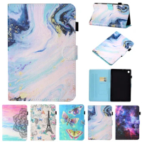 Tablet Case For Samsung Galaxy Tab A8 10.5 2021 Marble Pattern Wallet Leather Cover For Galaxy Tab A8 2021 Case SM X200 X205