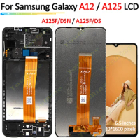6.5" For Samsung Galaxy A12 lcd A125F A125M A125F/DS Display Touch Panel Screen Digitizer Assembly For Samsung A125 LCD